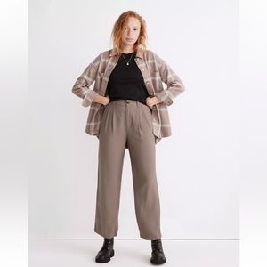 NWT madewell wide-leg crop pants